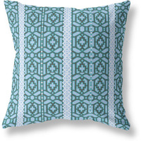 Amrita Sen Loyalty and Love Broadcloth Indoor Outdoor Pillow, Zippered, BlueBrown
