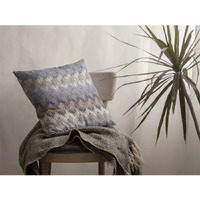 Amrita Sen Hatches Broadcloth Indoor Outdoor Blown and Closed Pillow Muted Purple