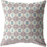 Amrita Sen Coral Sea Broadcloth Indoor Outdoor Zippered Pillow Muted Pink