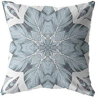 Amrita Sen Space Forest Broadcloth Indoor Outdoor Zippered Pillow Blue