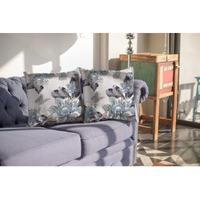Amrita Sen Honey Butterfly Broadcloth Indoor Outdoor Zippered Pillow Gray on White