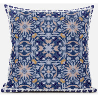 Amrita Sen Jahan Paisley Throw Pillow with Removable Cover in Muted Black Yellow 16x16