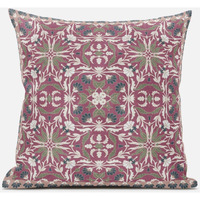 Amrita Sen Jahan Paisley Throw Pillow with Removable Cover in Purple Blue 20x20