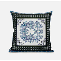 Amrita Sen Window Wreath Palace Throw Pillow with Removable Cover in Cream Orange 16x16