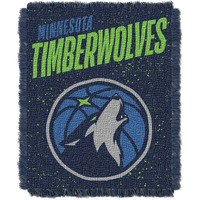 Timberwolves OFFICIAL NBA "Headliner" Woven Jacquard Throw Blanket