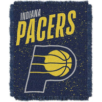Pacers OFFICIAL NBA "Headliner" Woven Jacquard Throw Blanket