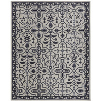 HomeRoots 513674 5 x 8 ft. Taupe & Gray Wool Floral Hand Tufted Handmade Stain Resistant Rectangle Area Rug