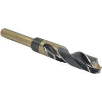 Drill America 15/16" Reduced Shank High Speed Steel Black & Gold KFD Drill Bit with 1/2" Shank, KFD Series