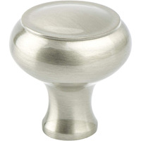 Berenson Forte Mushroom Cabinet Knob, 42mm Diameter, Brushed Nickel