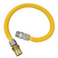 Brasscraft ProCoat 5/8 in. Female Flare x 3/4 in. Dia. FIP Stainless Steel 48 in. Connector