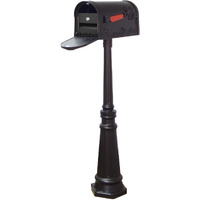 Special Lite Products Hummingbird Curbside Mailbox with Locking Insert and Tacoma Mailbox Post
