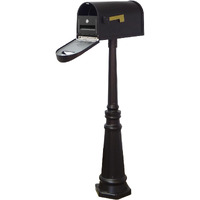 Special Lite Products Classic Curbside Mailbox with Locking Insert and Tacoma Mailbox Post