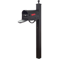 Special Lite Products Hummingbird Curbside Mailbox with Locking Insert and Springfield Mailbox Post