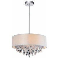 CWI Lighting Dash 3 Light Drum Shade Chandelier with Chrome Finish Fom
