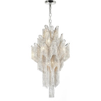 CWI Lighting Daisy 17 Light Down Chandelier with Chrome Finish Fom