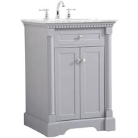 Elegant Decor Indoor Modern Under Sink Bathroom Fixtures Storage Organizer Cabinet 30 inch Single Bathroom Vanity - Natural Oak