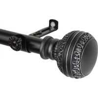 Rod Astamoda Dolly Curtain 3/4 inch Dia. 28-48" - Black
