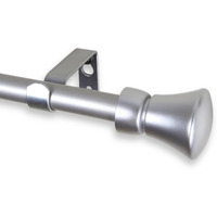 Rod Astamoda Lewis Curtain 5/8 inch Dia. 48-84 Inch - Satin Nickel