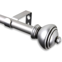 Rod Astamoda Giannie Curtain 5/8 inch Dia. 48-84 Inch - Satin Nickel