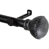Rod Astamoda Yulania Curtain 3/4 inch Dia. 28-48" - Black