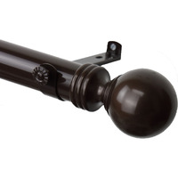 Rod Astamoda Archie Curtain 1.5 inch OD, 165" - 215" Long - Cocoa