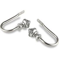 Rod Astamoda Augustus Curtain Holdback - Satin Nickel