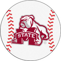 Fanmats Mississippi State Bulldogs Baseball-Shaped Mat