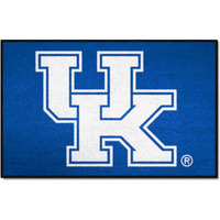 FANMATS NCAA University of Kentucky Wildcats Nylon Face Starter Rug , 19"x30"