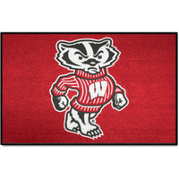 FANMATS 36729 NCAA - Wisconsin Badgers Starter Mat Accent Rug - 19in. x 30in.| Sports Fan Home Decor Rug and Tailgating Mat