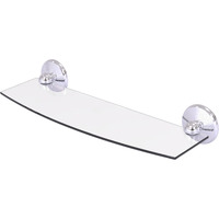 Allied Brass PMC-33/18-PB Prestige Monte Carlo Collection 18 Inch Glass Shelf, Polished Brass
