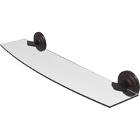 Allied Brass QN-33/24-VB Que 24 Inch Glass Shelf, Venetian Bronze