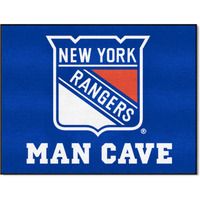 FANMATS 14461 NHL - New York Rangers All-Star Mat - Man Cave | Blue | 33.75"x42.5" | Shield Primary Logo