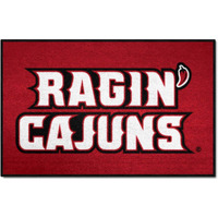FANMATS Louisiana-Lafayette Sports Team Logo Starter Rug 19"x30"
