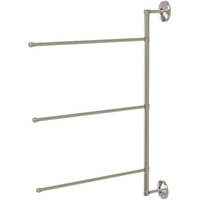 Allied Brass PMC-27/3/16/28 Prestige Monte Carlo Collection 3 Swing Arm 28 Inch Vertical Towel Bar, 28", Satin Nickel