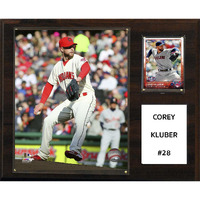 C&I Collectables MLB Cleveland Indians Corey Kluber Player Plaque, 12"x15"