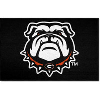 FANMATS 19824 Georgia Bulldogs Starter Mat Accent Rug - 19in. x 30in. | Sports Fan Home Decor Rug and Tailgating Mat - "New Bulldog" Logo, Black