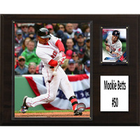C&I Collectables MLB Boston Red Sox Mookie Betts Player Plaque, Brown, 12" x 15"