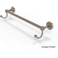 Allied Brass SG-41-24-HK Sag Harbor Collection 24 Inch Integrated Hooks Towel Bar, 24", Antique Pewter