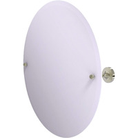 Allied Brass Sag Harbor Collection Frameless Round Tilt Beveled Edge Wall Mirror, Polished Nickel