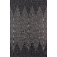 Momeni Rugs Como Contemporary Geometric Indoor Outdoor Area Rug 3'11" x 5'7" Charcoal