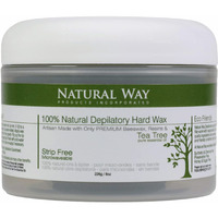 Natural Way Hard Wax: Face & Body Waxing | Tea Tree Formula Microwaveable - 8oz