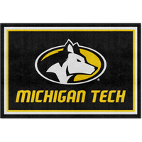 FANMATS NCAA Michigan Tech Huskies Michigan Tech University5x8 Rug, Team Color, One Sized