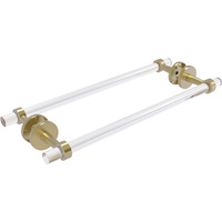 Allied Brass CV-41-BB-18 Clearview Collection 18 Inch Back Shower Door Towel Bar, Satin Brass