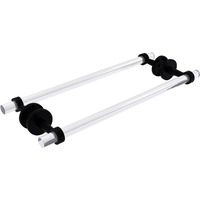 Allied Brass CV-41-BB-18 Clearview Collection 18 Inch Back Shower Door Towel Bar, Matte Black