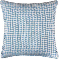 Diamond Patterned Jacquard Decorative Turquoise Pillow - Down alternative Filled