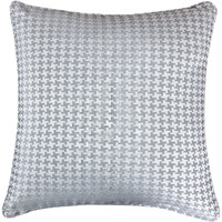 Diamond Patterned Jacquard Decorative Gray Pillow - Down alternative Filled