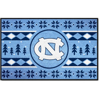 FANMATS 25846 NCAA - North Carolina Tar Heels Holiday Sweater Starter Mat Accent Rug - 19in. x 30in. | Sports Fan Home Decor Rug and Tailgating Mat