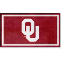 FANMATS 19782 NCAA Oklahoma Sooners 3ft. x 5ft. Plush Area Rug | Sports Fan Area Rug, Home Decor Rug and Tailgating Mat