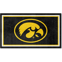 FANMATS 19771 NCAA Iowa Hawkeyes 3ft. x 5ft. Plush Area Rug | Sports Fan Area Rug, Home Decor Rug and Tailgating Mat