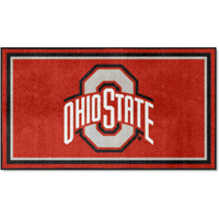 FANMATS 19751 NCAA Ohio State Buckeyes 3ft. x 5ft. Plush Area Rug | Sports Fan Area Rug, Home Decor Rug and Tailgating Mat